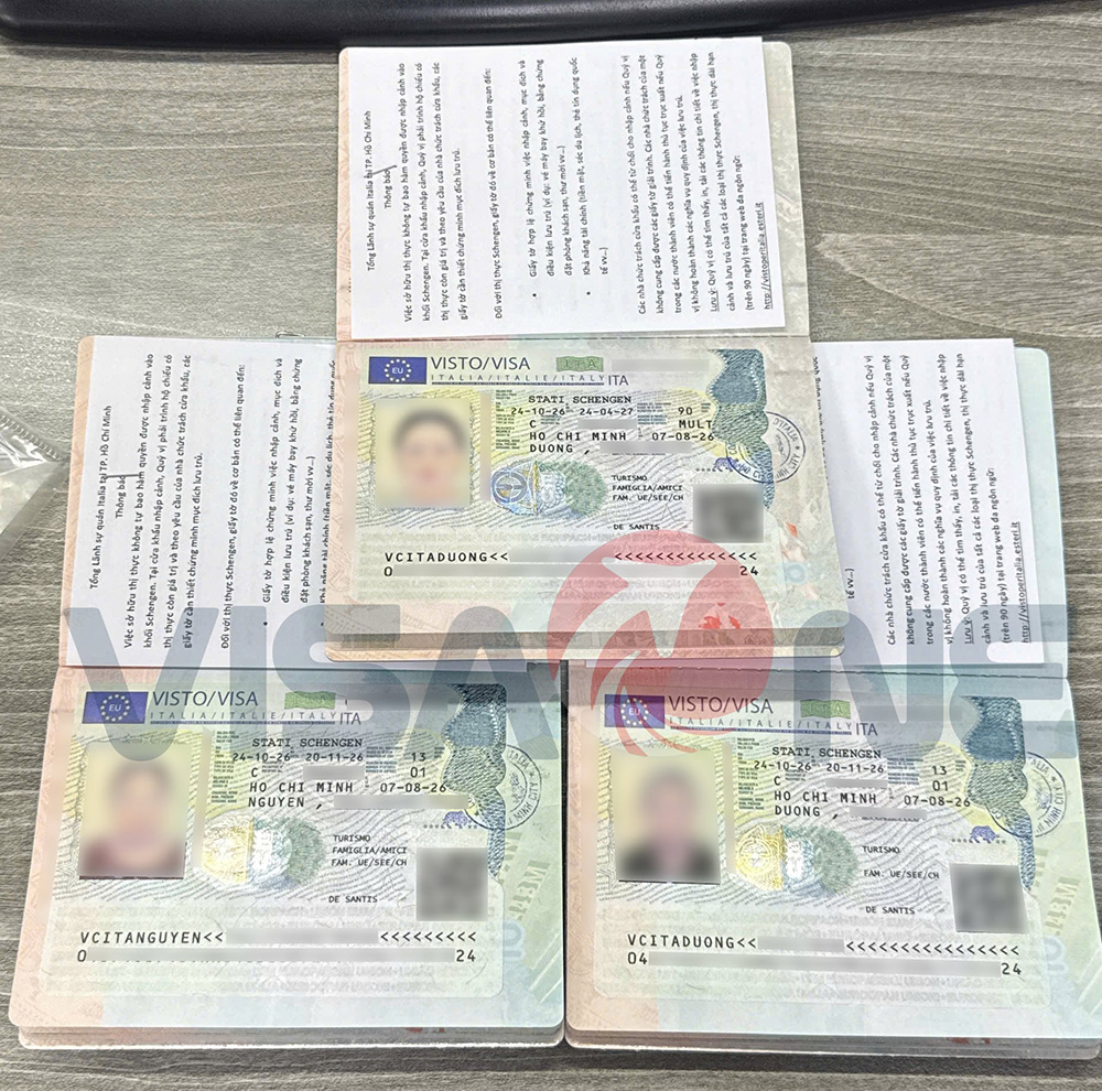 Dịch vụ làm visa ý trọn gói